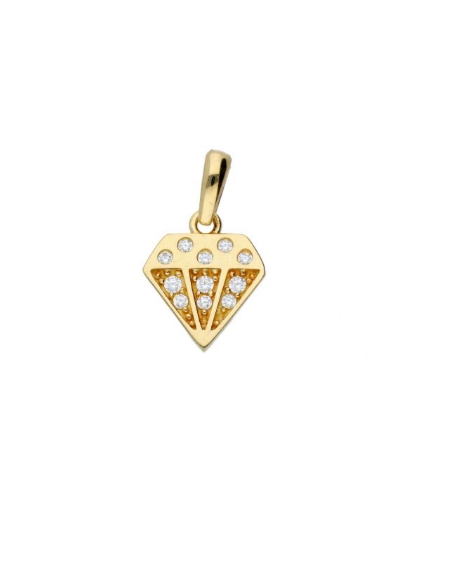 Pandantiv din aur 14K galben diamond Acasa