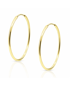 Cercei aur galben 9k rotunzi Tortite mari 25 mm Cercei din aur