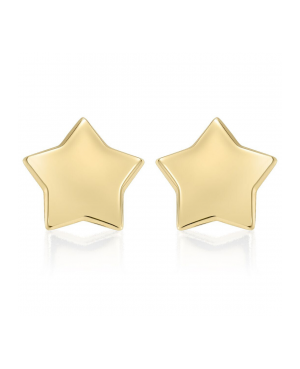Cercei de aur galben 14K fetite copii Stelute 5 mm Cercei din aur